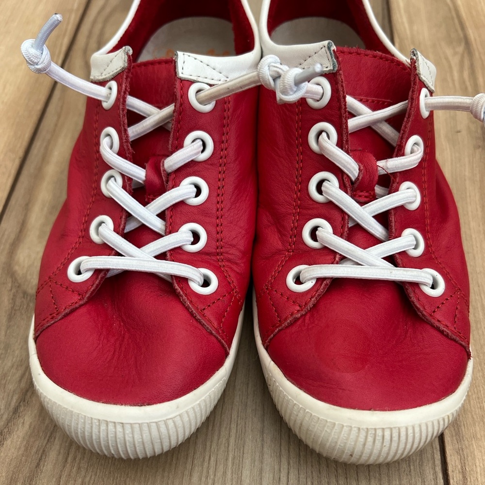 Softinos Elasticated Trainers Islaii Cherry Red - image 3